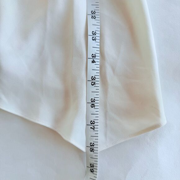 Amanda Uprichard Janet Open Back Strappy Asymmetrical Mini Dress in Ivory Size L - Picture 9 of 9